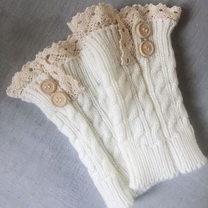 Cream Leg Warmers